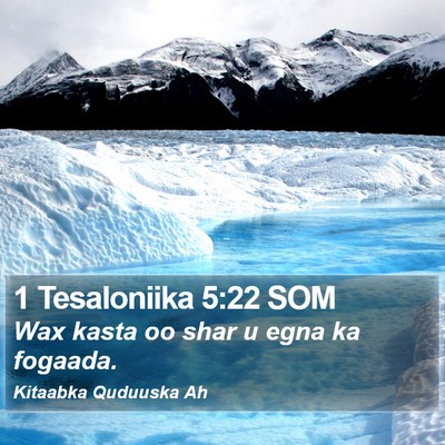 1 Tesaloniika 5:22 SOM Bible Verse Image