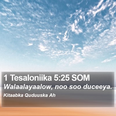 1 Tesaloniika 5:25 SOM Bible Verse Image