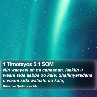 1 Timoteyos 5:1 SOM Bible Verse Image