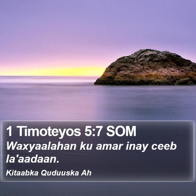 1 Timoteyos 5:7 SOM Bible Verse Image