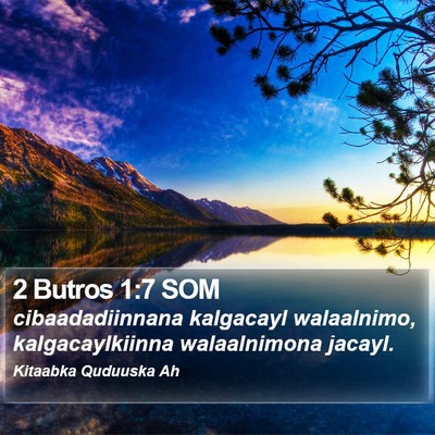 2 Butros 1:7 SOM Bible Verse Image