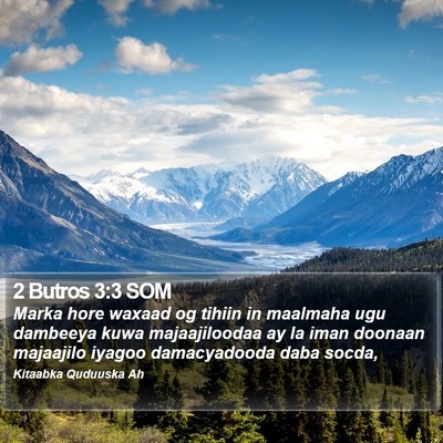 2 Butros 3:3 SOM Bible Verse Image