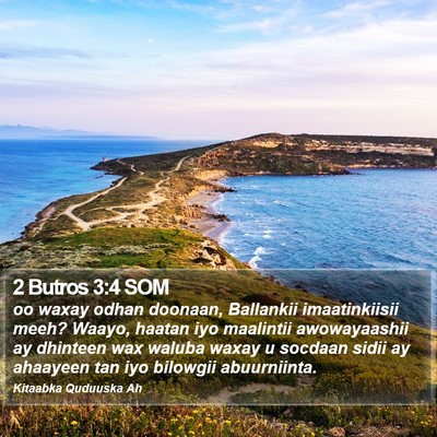 2 Butros 3:4 SOM Bible Verse Image