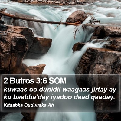 2 Butros 3:6 SOM Bible Verse Image