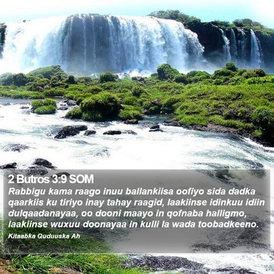2 Butros 3:9 SOM Bible Verse Image