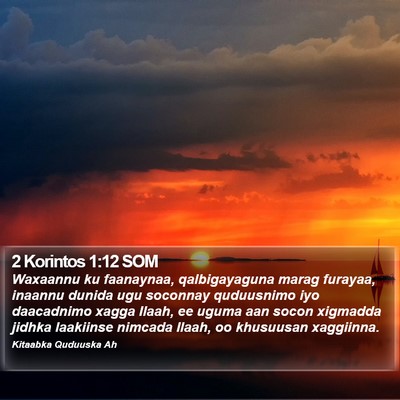 2 Korintos 1:12 SOM Bible Verse Image