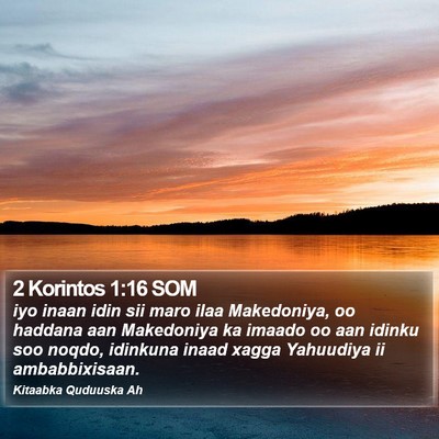 2 Korintos 1:16 SOM Bible Verse Image