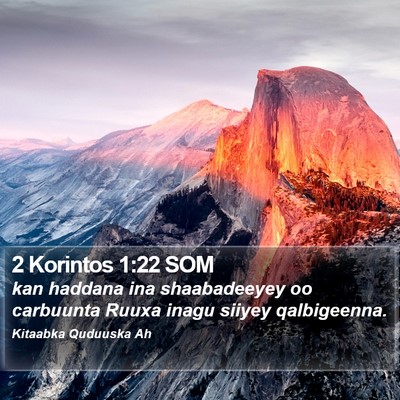 2 Korintos 1:22 SOM Bible Verse Image