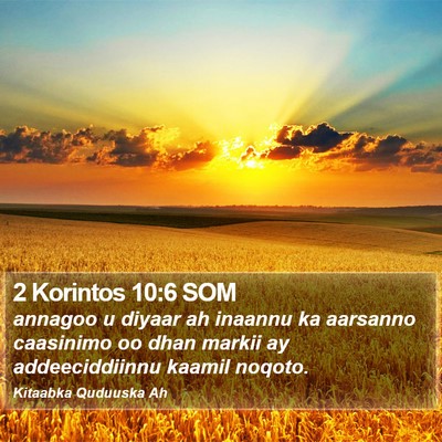 2 Korintos 10:6 SOM Bible Verse Image