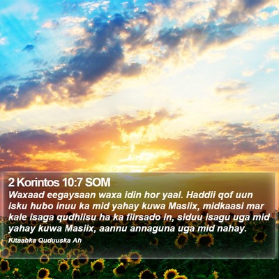 2 Korintos 10:7 SOM Bible Verse Image