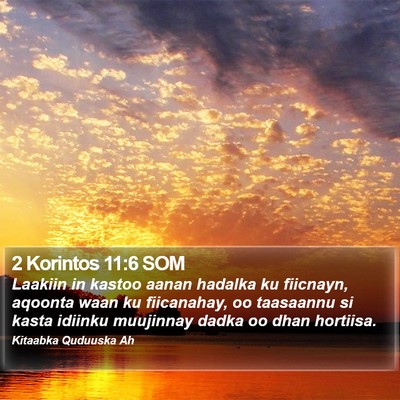 2 Korintos 11:6 SOM Bible Verse Image