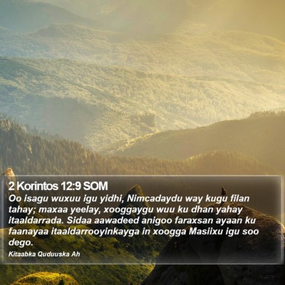 2 Korintos 12:9 SOM Bible Verse Image
