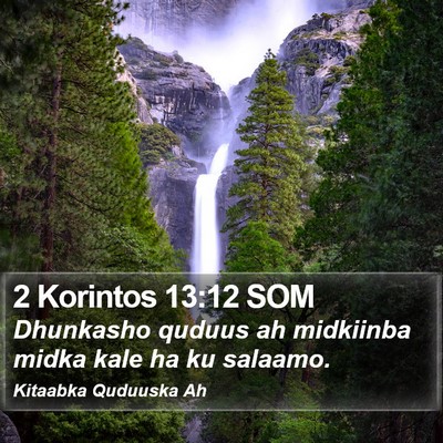2 Korintos 13:12 SOM Bible Verse Image