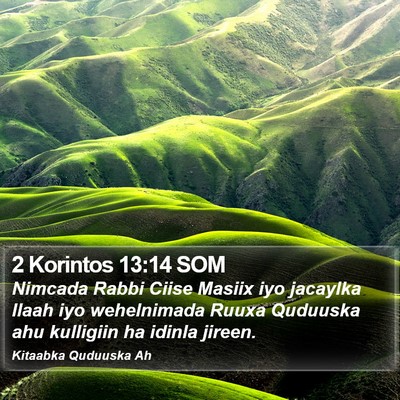 2 Korintos 13:14 SOM Bible Verse Image