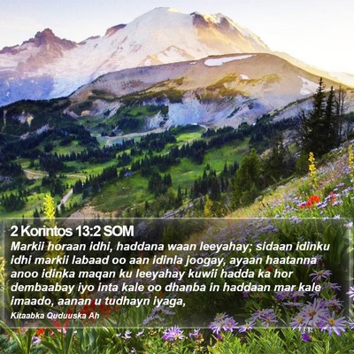 2 Korintos 13:2 SOM Bible Verse Image