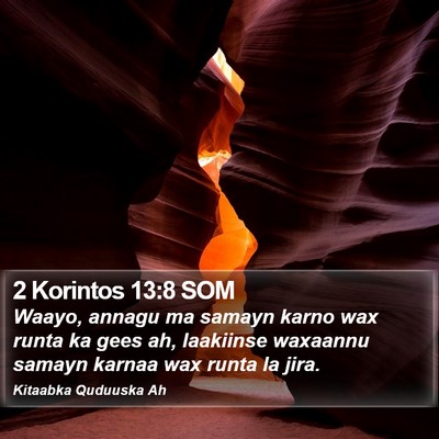 2 Korintos 13:8 SOM Bible Verse Image
