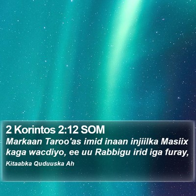 2 Korintos 2:12 SOM Bible Verse Image