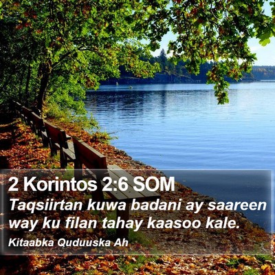 2 Korintos 2:6 SOM Bible Verse Image