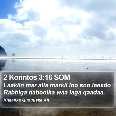 2 Korintos 3:16 SOM Bible Verse Image