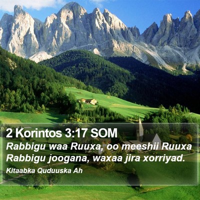 2 Korintos 3:17 SOM Bible Verse Image