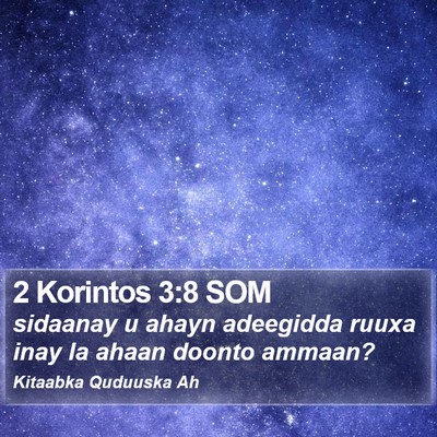 2 Korintos 3:8 SOM Bible Verse Image