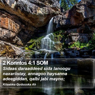 2 Korintos 4:1 SOM Bible Verse Image