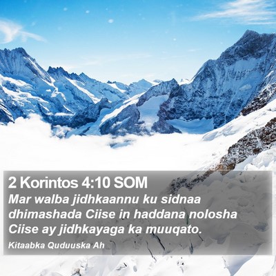 2 Korintos 4:10 SOM Bible Verse Image