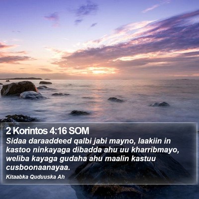 2 Korintos 4:16 SOM Bible Verse Image