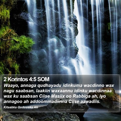 2 Korintos 4:5 SOM Bible Verse Image
