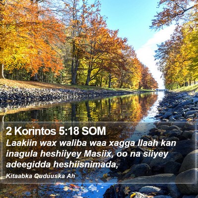 2 Korintos 5:18 SOM Bible Verse Image