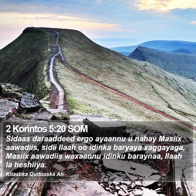 2 Korintos 5:20 SOM Bible Verse Image