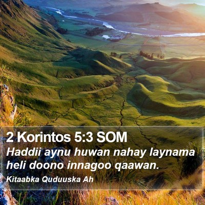 2 Korintos 5:3 SOM Bible Verse Image