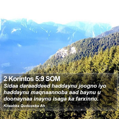 2 Korintos 5:9 SOM Bible Verse Image