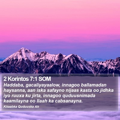 2 Korintos 7:1 SOM Bible Verse Image