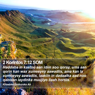 2 Korintos 7:12 SOM Bible Verse Image