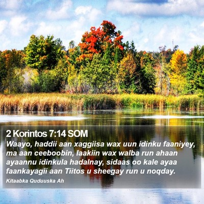 2 Korintos 7:14 SOM Bible Verse Image