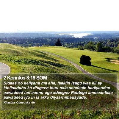2 Korintos 8:19 SOM Bible Verse Image