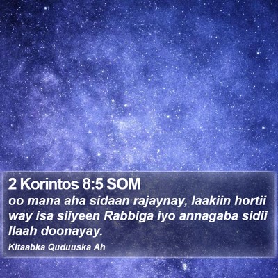 2 Korintos 8:5 SOM Bible Verse Image
