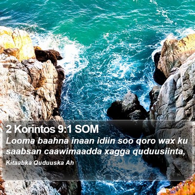 2 Korintos 9:1 SOM Bible Verse Image