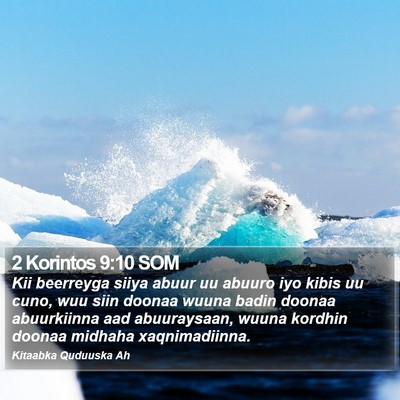2 Korintos 9:10 SOM Bible Verse Image
