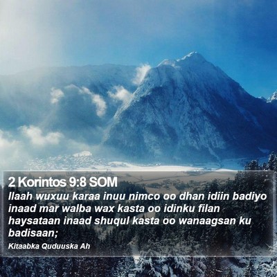 2 Korintos 9:8 SOM Bible Verse Image