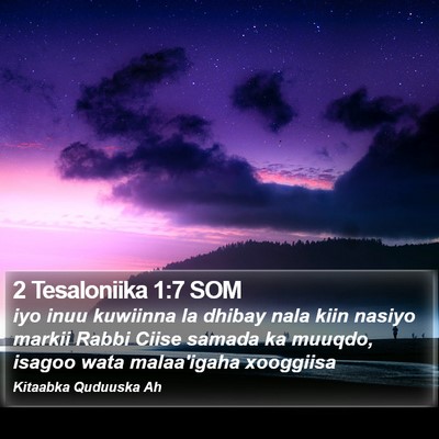 2 Tesaloniika 1:7 SOM Bible Verse Image