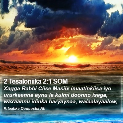 2 Tesaloniika 2:1 SOM Bible Verse Image