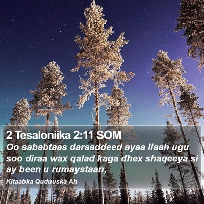 2 Tesaloniika 2:11 SOM Bible Verse Image