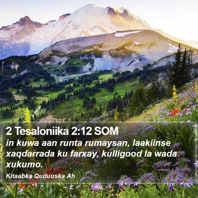 2 Tesaloniika 2:12 SOM Bible Verse Image