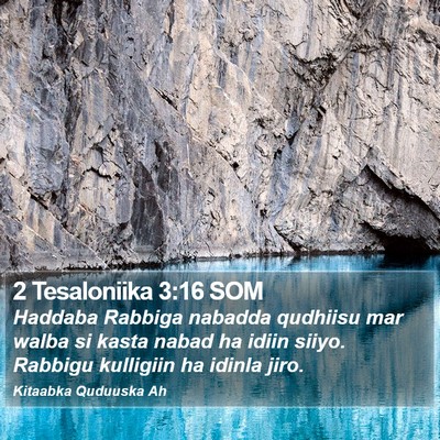 2 Tesaloniika 3:16 SOM Bible Verse Image
