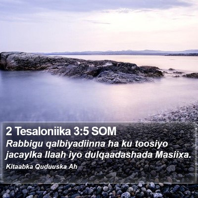2 Tesaloniika 3:5 SOM Bible Verse Image