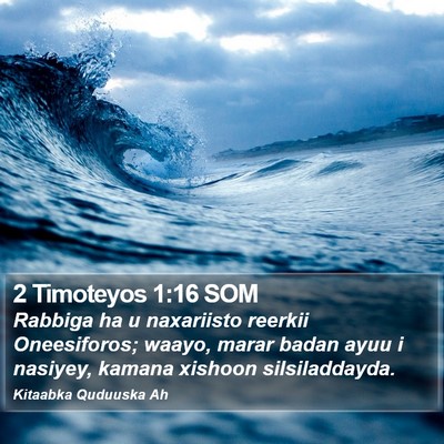2 Timoteyos 1:16 SOM Bible Verse Image