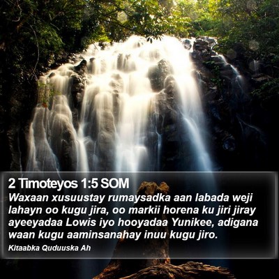 2 Timoteyos 1:5 SOM Bible Verse Image