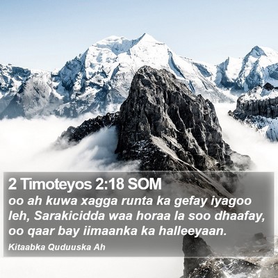 2 Timoteyos 2:18 SOM Bible Verse Image